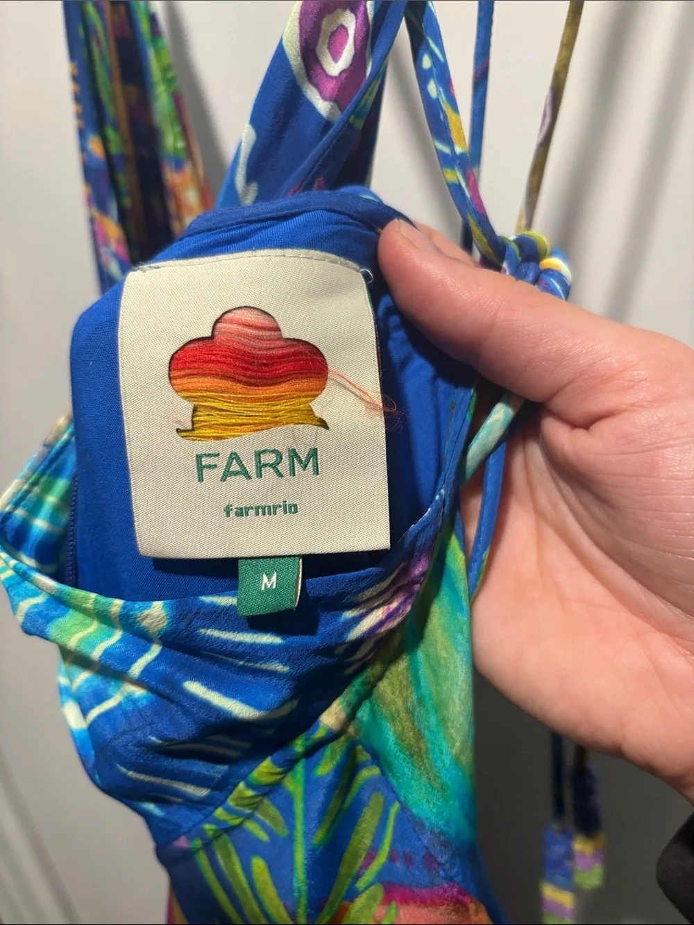 FARM RIO sea life spaghetti strap midi dress - Picture 5 of 10